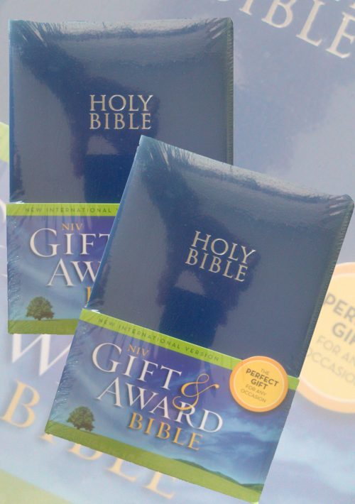 NIV Gift & Award Bible Blue Leather Look