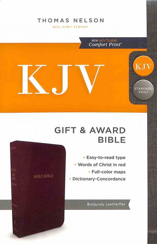 KJV GIFT AND AWARD BIBLE BURGUNDY (RED LETTER ED