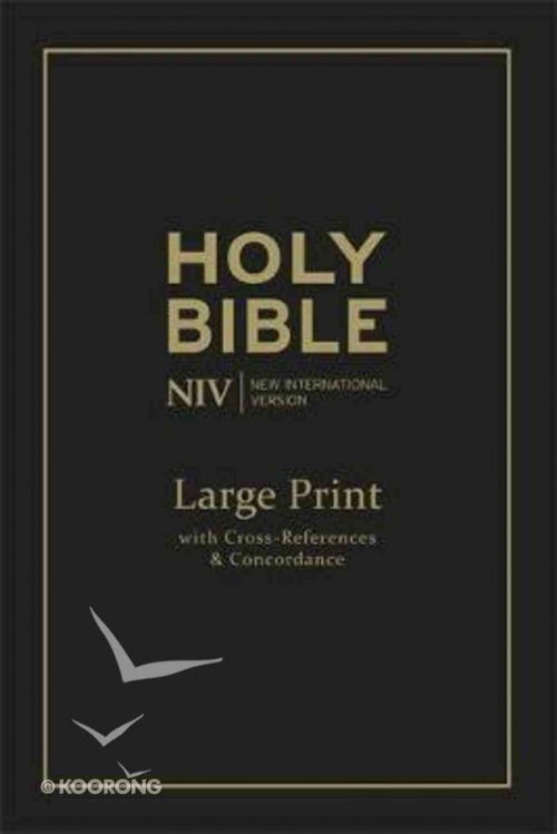 NIV LARGE PRINT SINGLE COLUMN DELUXE REFERENE BL